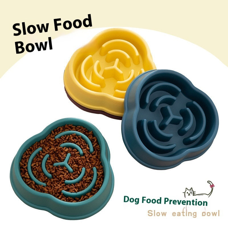KFX-2106557 Anti-Choke and Anti-Skid Slow Feeding Bowls for Pets in Various Colors