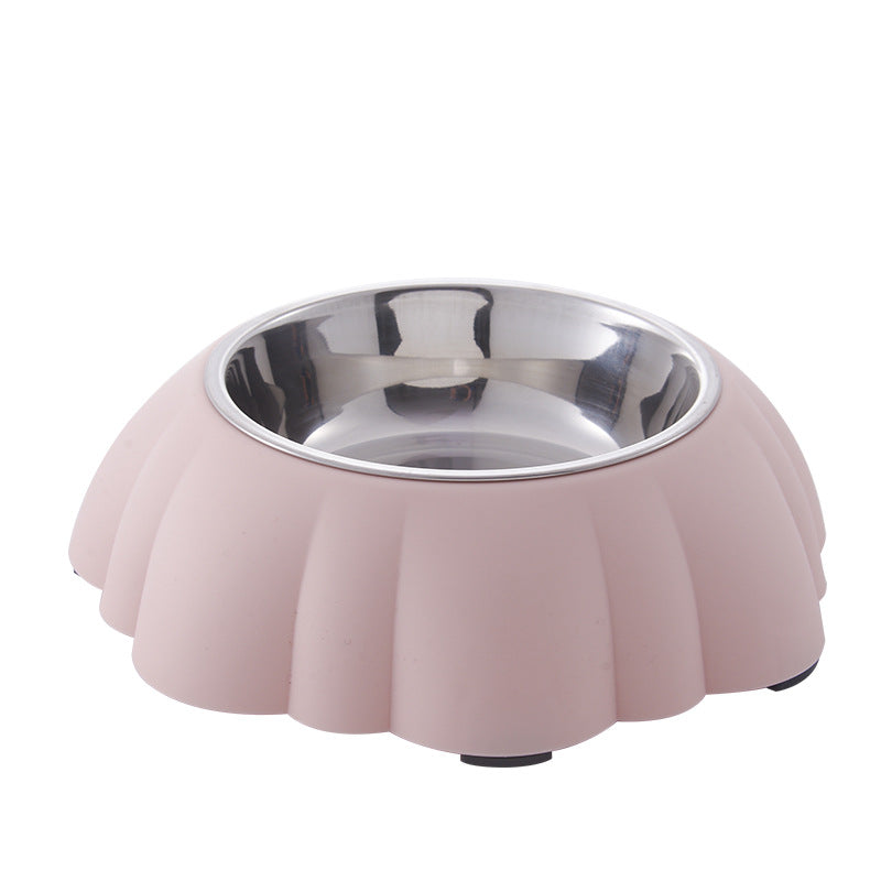 KFX-2108093 Stainless Steel Dog Water Bowl with PP Base - Available in Multiple Colors