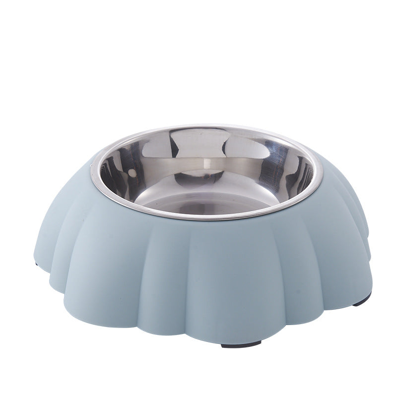 KFX-2108093 Stainless Steel Dog Water Bowl with PP Base - Available in Multiple Colors