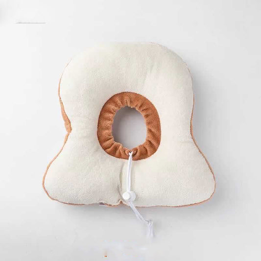KFX-2110141 Adjustable Cute Toast Cat Anti-Licking Bib Headgear for Cats and Puppies