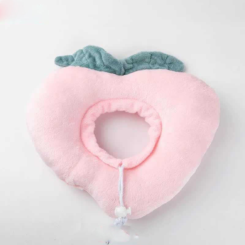 KFX-2110141 Adjustable Cute Toast Cat Anti-Licking Bib Headgear for Cats and Puppies