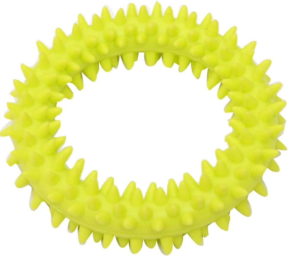 KFX-2111165 Durable TPR Spiky Circle Dog Chew Toy for Molar Health and Energy Release