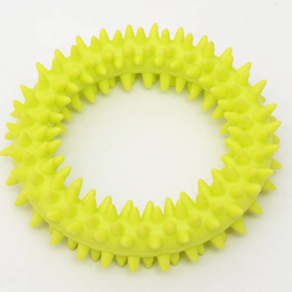 KFX-2111165 Durable TPR Spiky Circle Dog Chew Toy for Molar Health and Energy Release