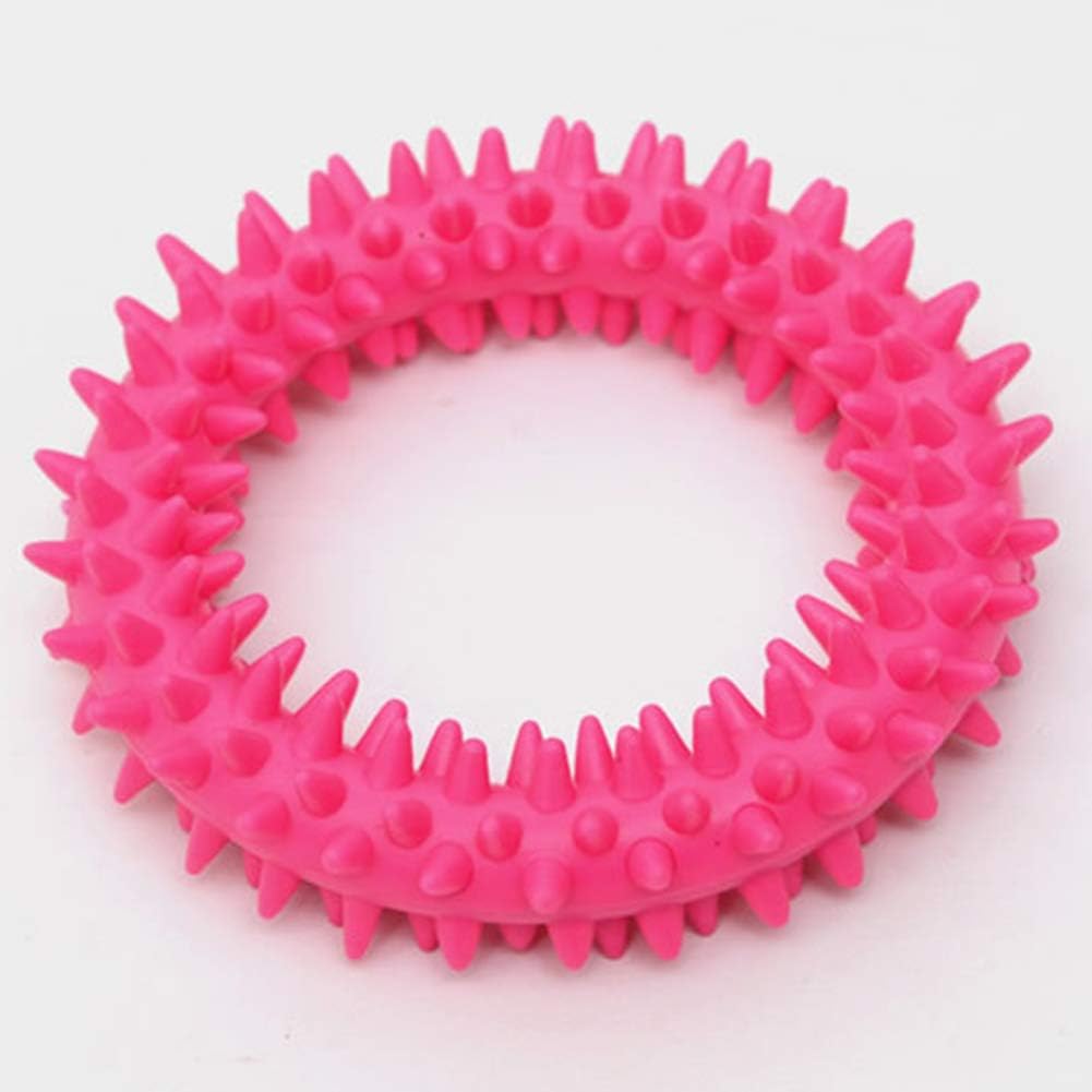 KFX-2111165 Durable TPR Spiky Circle Dog Chew Toy for Molar Health and Energy Release