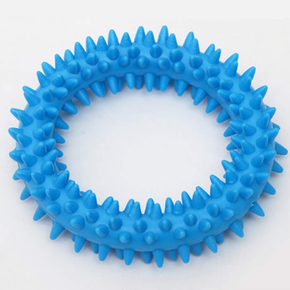 KFX-2111165 Durable TPR Spiky Circle Dog Chew Toy for Molar Health and Energy Release