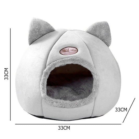 KFX-2116925 Large Fully Enclosed Winter Nest for Cats - Warm and Cold Proof Sofa Design