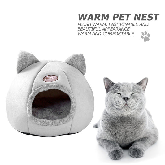 KFX-2116925 Large Fully Enclosed Winter Nest for Cats - Warm and Cold Proof Sofa Design
