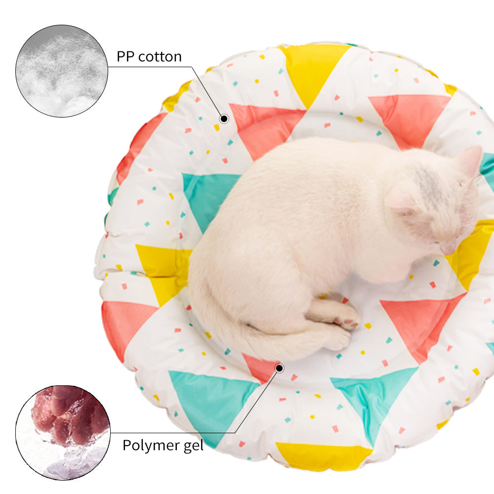 KFX-2117693 Cooling Gel Silk Pet Mat for Comfort and Relaxation
