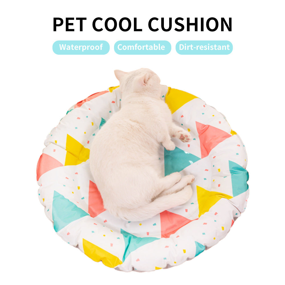 KFX-2117693 Cooling Gel Silk Pet Mat for Comfort and Relaxation