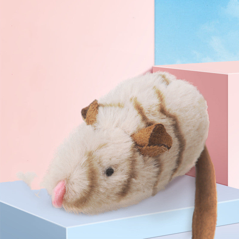 KFX-2120253 Interactive Plush Bird and Mouse Electric Teasing Toy for Cats