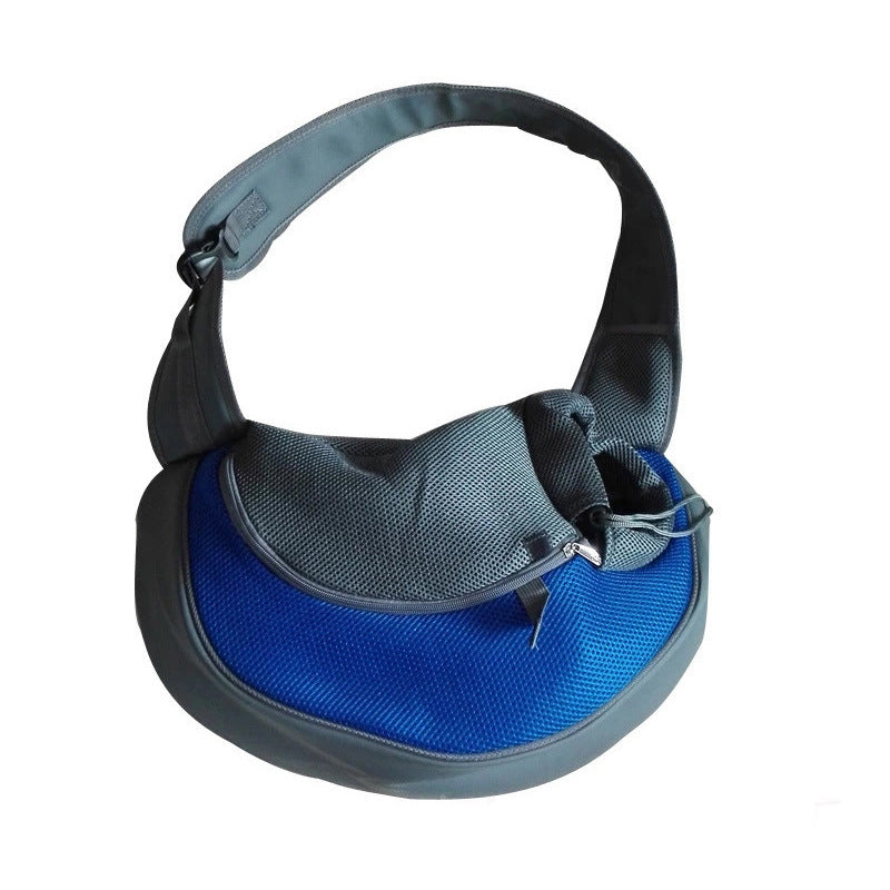 KFX-2121661 Portable Pet Messenger Bag for Small Dogs and Cats - Eco-Friendly with Breathable Mesh & Waterproof Design