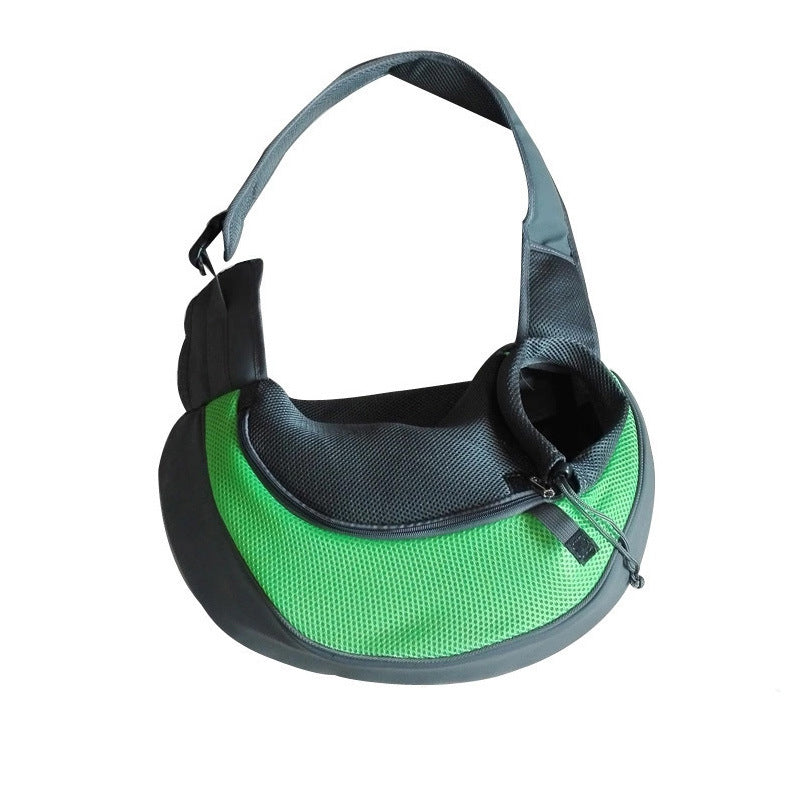 KFX-2121661 Portable Pet Messenger Bag for Small Dogs and Cats - Eco-Friendly with Breathable Mesh & Waterproof Design