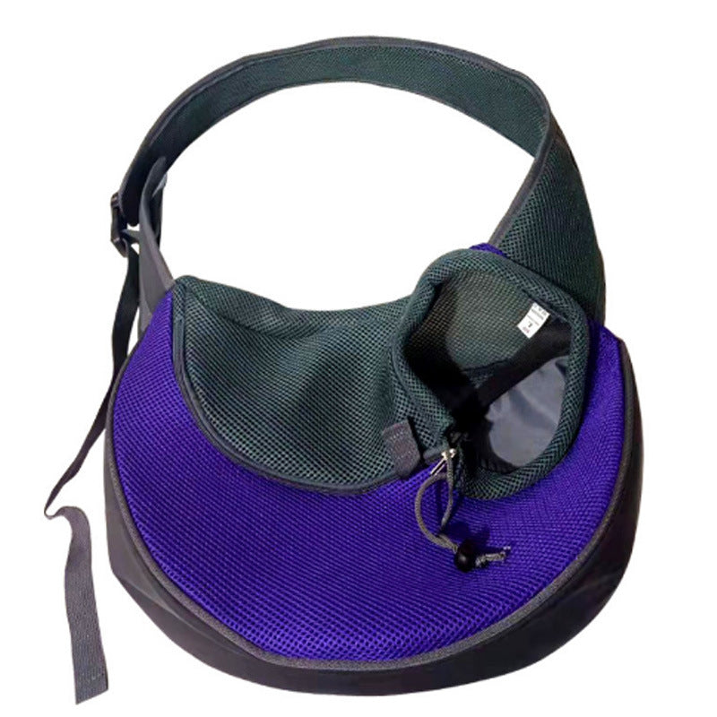 KFX-2121661 Portable Pet Messenger Bag for Small Dogs and Cats - Eco-Friendly with Breathable Mesh & Waterproof Design