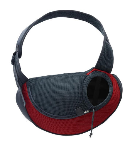 KFX-2121661 Portable Pet Messenger Bag for Small Dogs and Cats - Eco-Friendly with Breathable Mesh & Waterproof Design