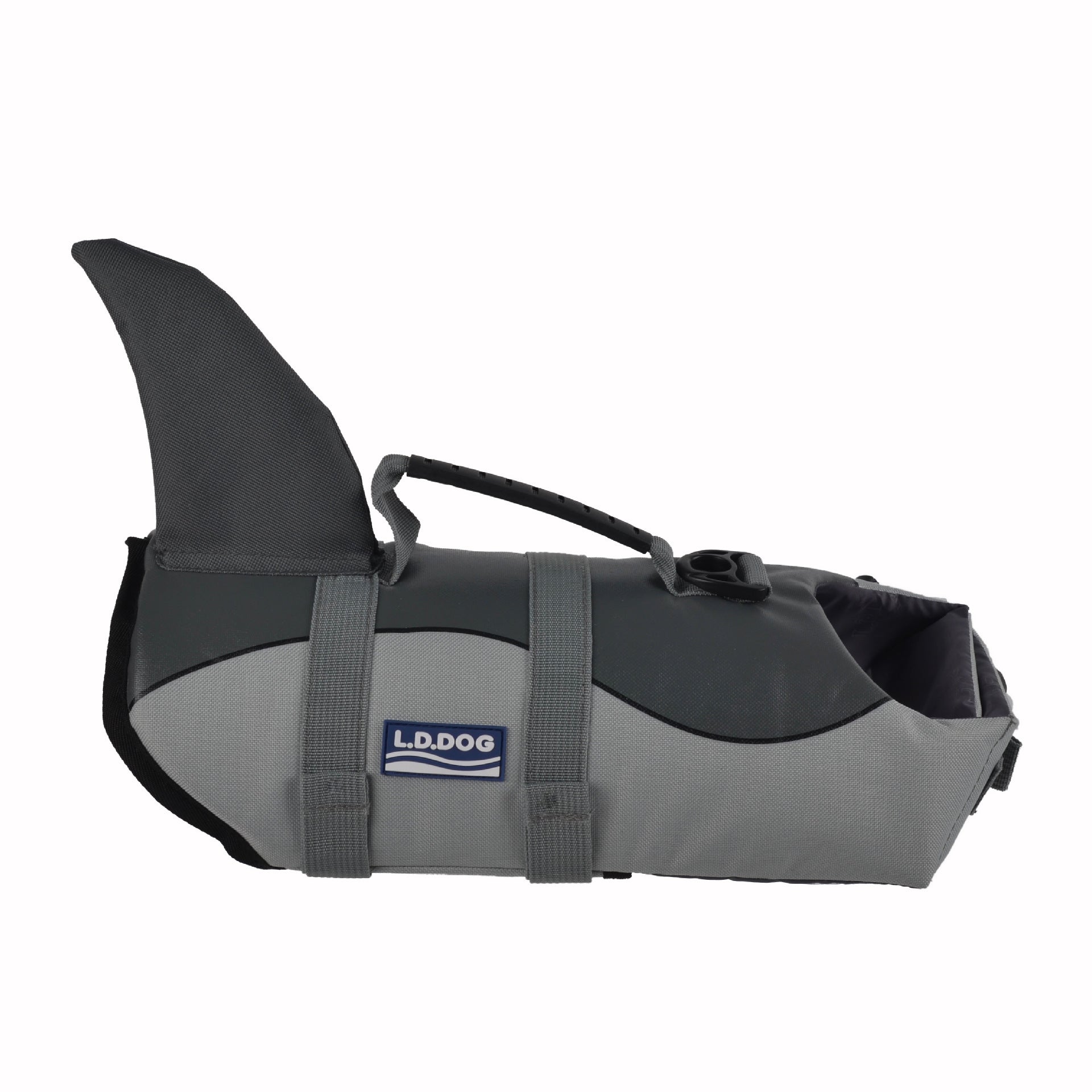 KFX-2123581 Pet Life Jacket for Dogs - Shark and Mermaid Summer Swimming Vest, Lightweight and Quick-Drying Safety Suit