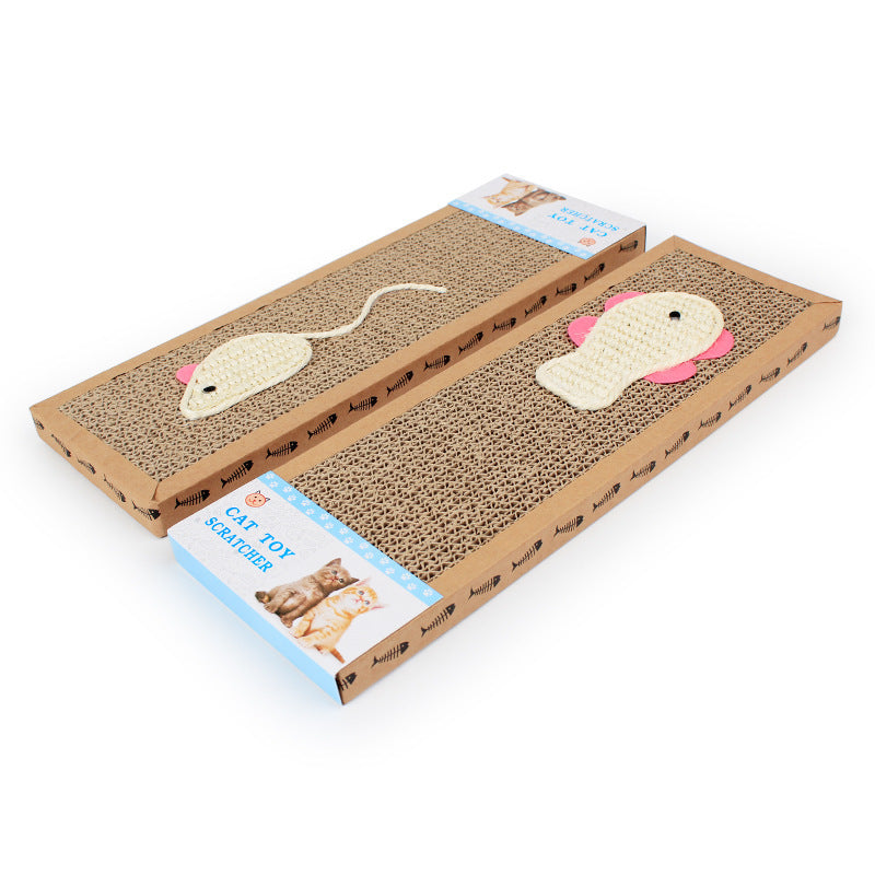 KFX-2125373 Large and Small Sisal Cat Scratching Board - Flat Design for Comfortable Use