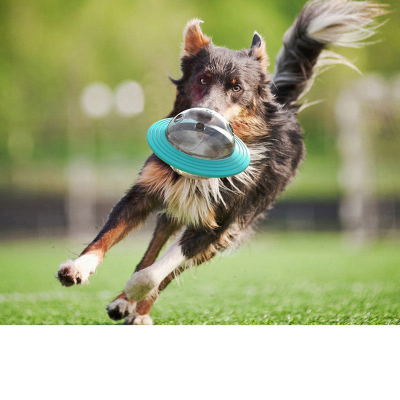 KFX-2126013 Pet Food Educational Toy with Leak-Feeding Function - Perfect for Dogs and Cats, Lake Blue and Yellow
