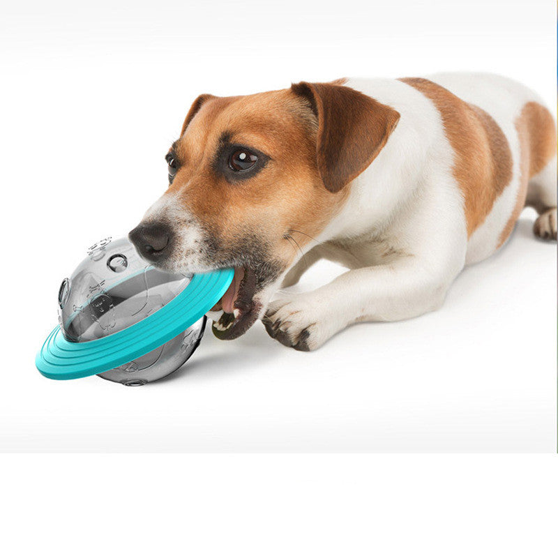 KFX-2126013 Pet Food Educational Toy with Leak-Feeding Function - Perfect for Dogs and Cats, Lake Blue and Yellow
