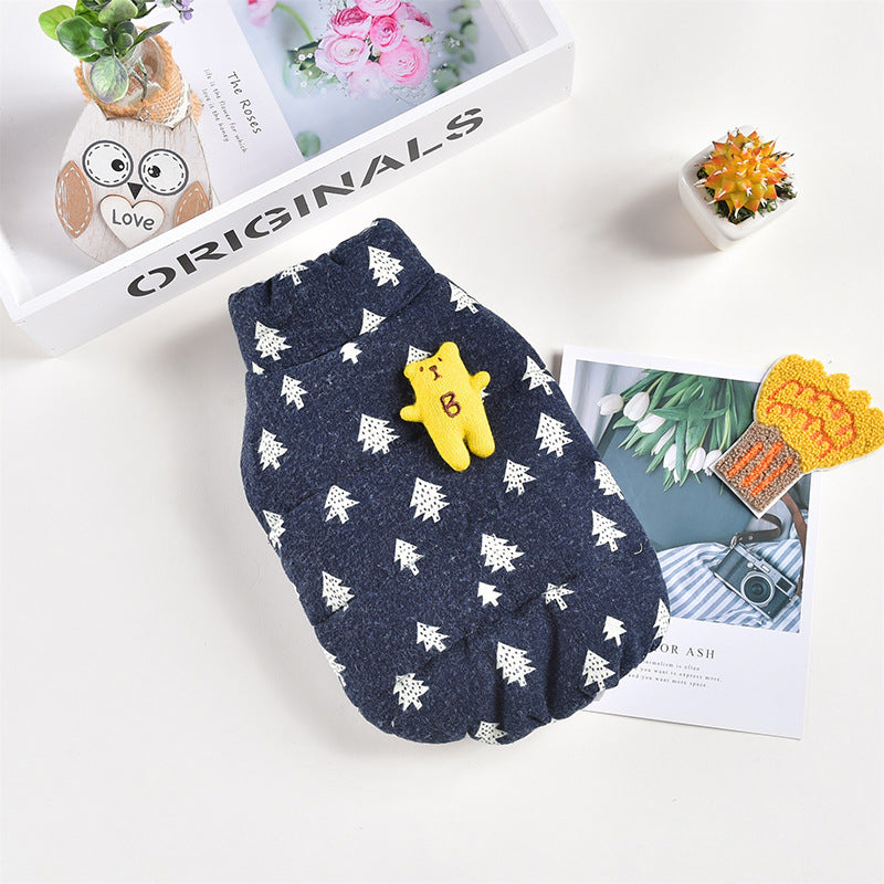 KFX-2127549 Cute Double-Sided Lantern Shape Pet Vest for Dogs in Blue and Green
