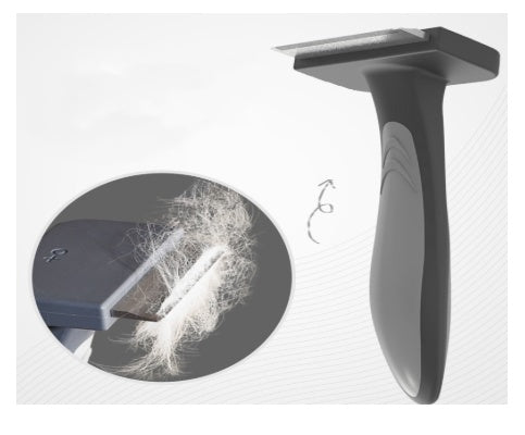 KFX-2130749 Portable Plastic Pet Comb for Cats and Dogs, Ideal for Grooming and De-shedding
