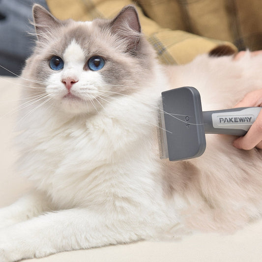 KFX-2130749 Portable Plastic Pet Comb for Cats and Dogs, Ideal for Grooming and De-shedding
