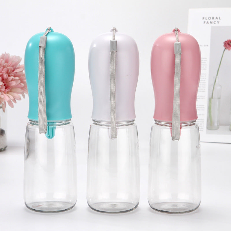 KFX-2131005 Portable Outdoor Pet Water Cup - Available in White, Blue, Pink (350ml & 550ml)