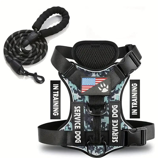 KFX-2132541 Durable Nylon Dog Leash with Chest Strap in Multiple Colors