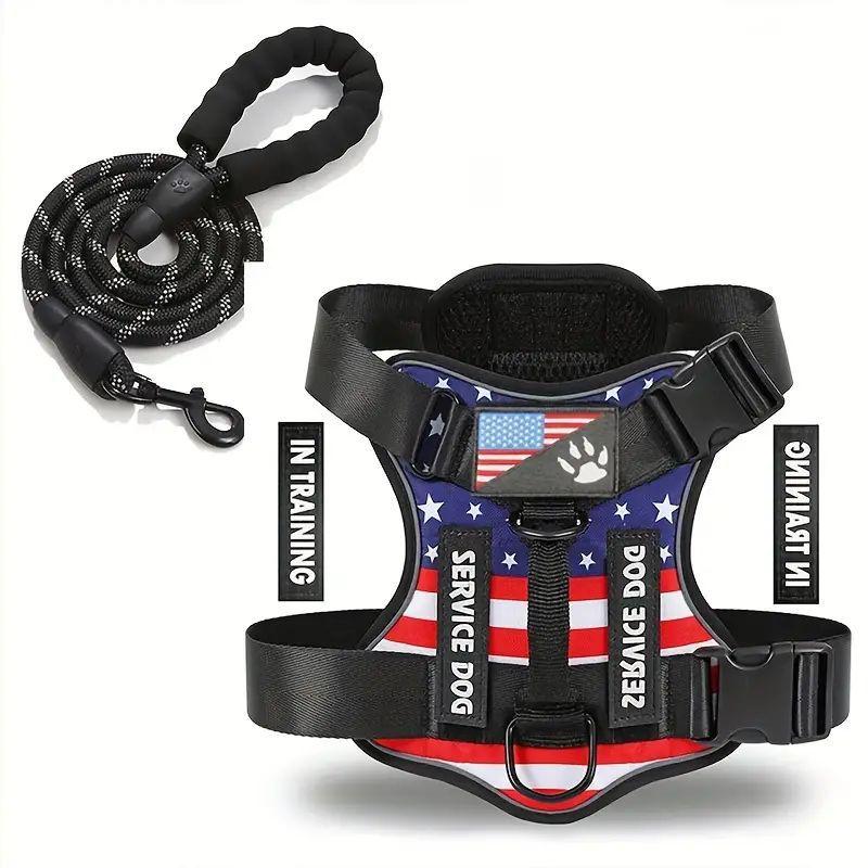 KFX-2132541 Durable Nylon Dog Leash with Chest Strap in Multiple Colors