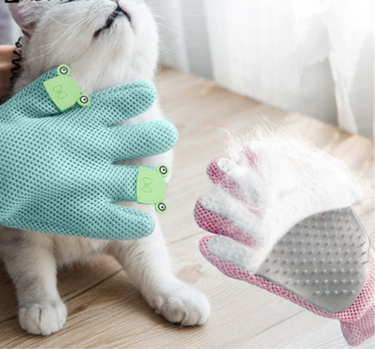 KFX-2132797 Upgraded Pet Hair Removal Brush with Silicone and Composite Mesh for Cats and Dogs
