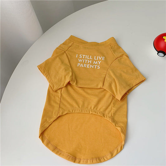 KFX-2133309 Cotton Summer T-shirt for Dogs - Available in Multiple Colors and Sizes