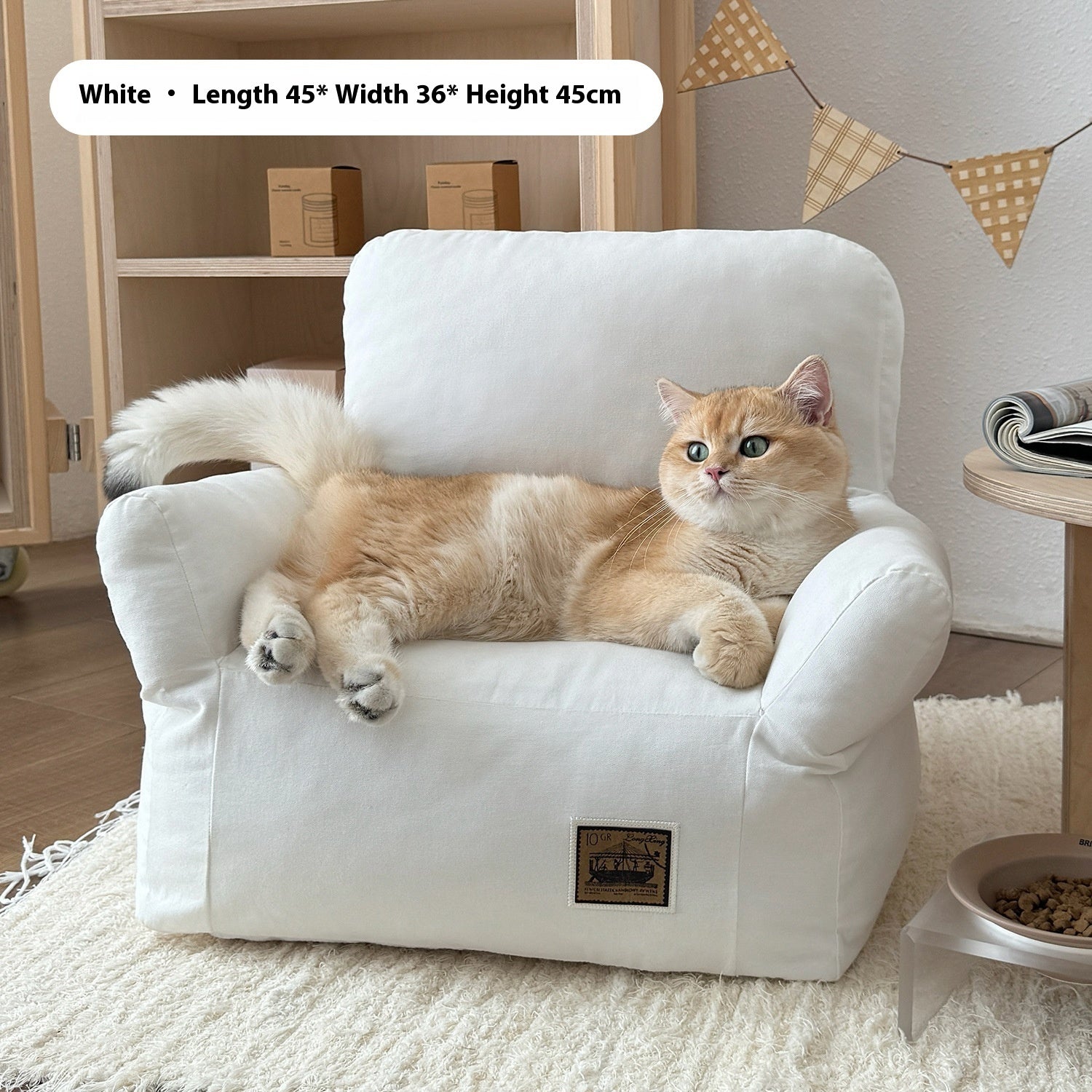KFX-2134973 Cozy Removable and Washable Small Pet Sofa Bed for Cats and Dogs - Available in Multiple Colors