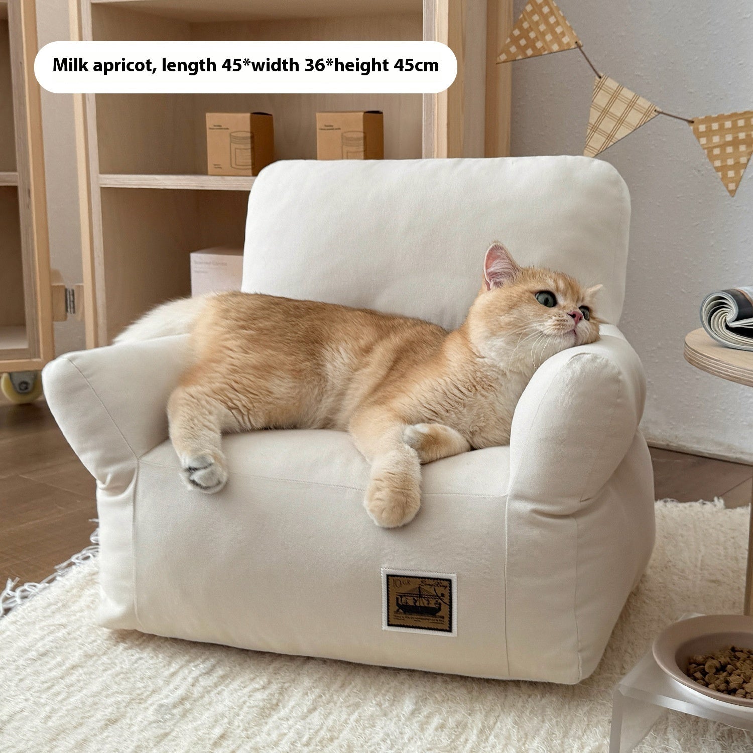 KFX-2134973 Cozy Removable and Washable Small Pet Sofa Bed for Cats and Dogs - Available in Multiple Colors