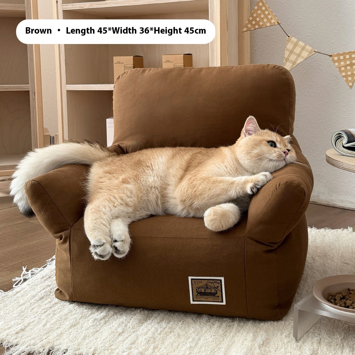 KFX-2134973 Cozy Removable and Washable Small Pet Sofa Bed for Cats and Dogs - Available in Multiple Colors