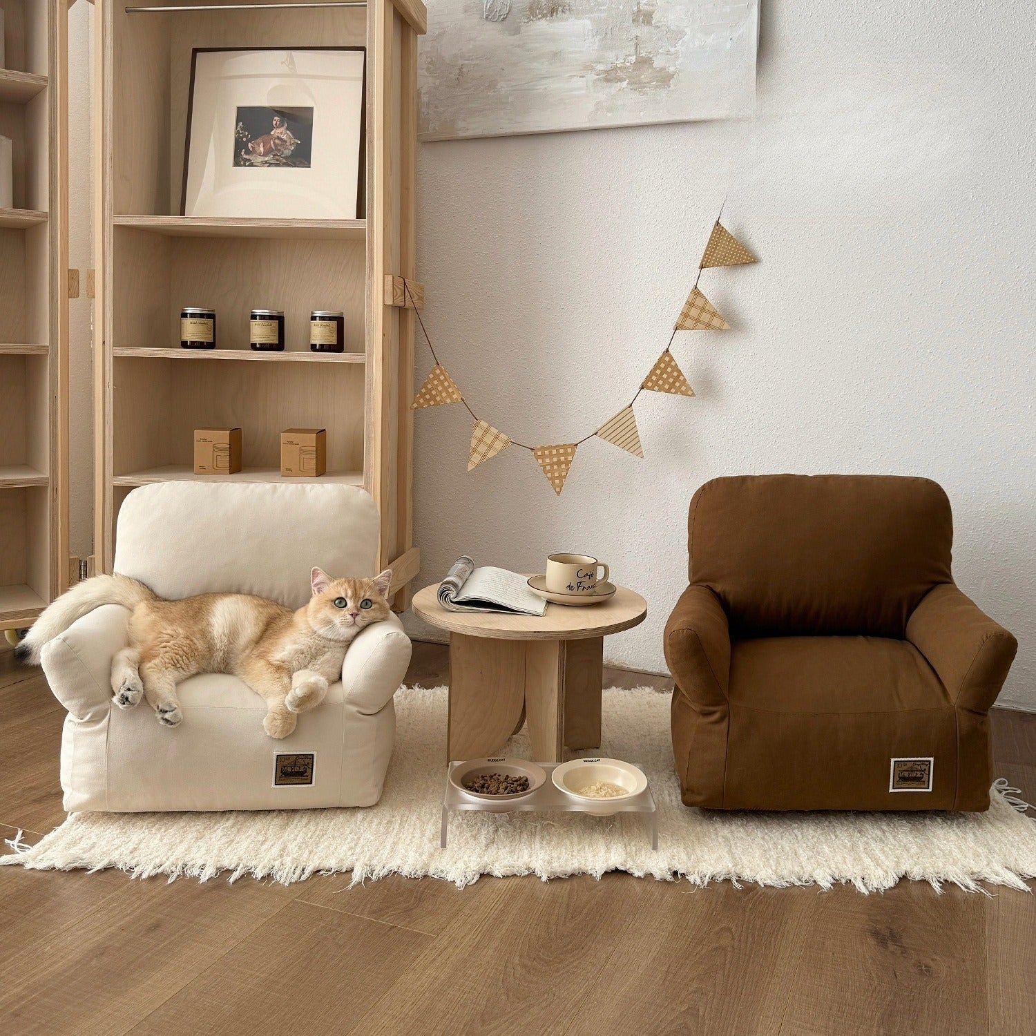 KFX-2134973 Cozy Removable and Washable Small Pet Sofa Bed for Cats and Dogs - Available in Multiple Colors
