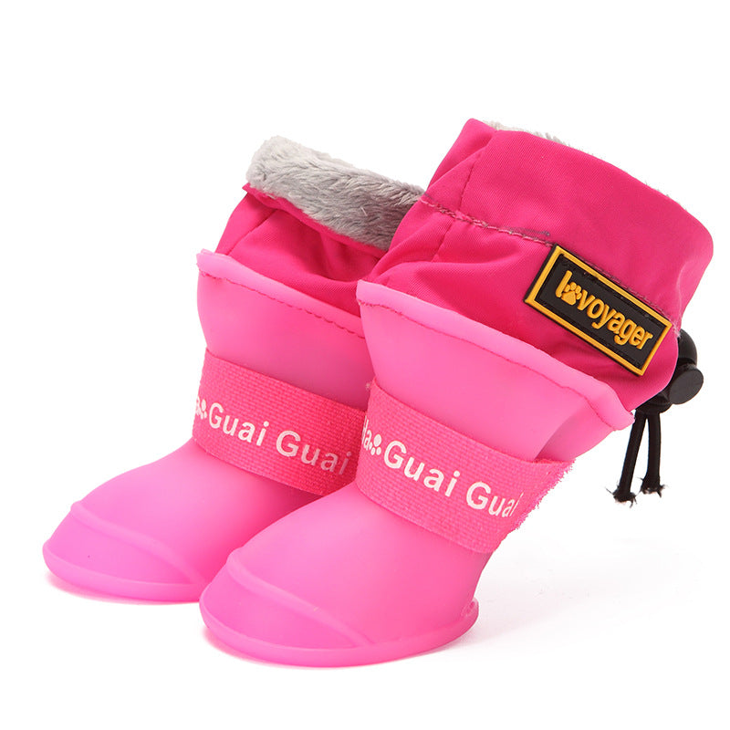 KFX-2137533 Waterproof Non-Slip Dog Shoes for All-Weather Protection and Comfort