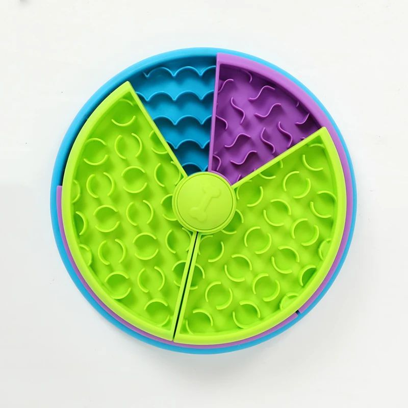 KFX-2140861 Three-Layer Interactive Slow Feeder Bowl for Dogs - Anti-Choking Non-Slip Design