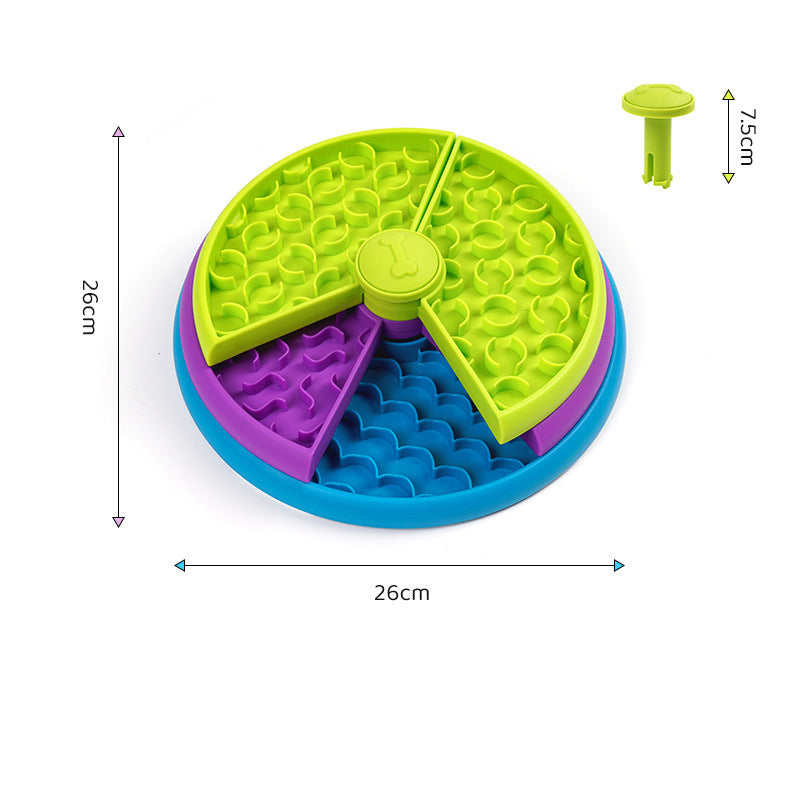 KFX-2140861 Three-Layer Interactive Slow Feeder Bowl for Dogs - Anti-Choking Non-Slip Design