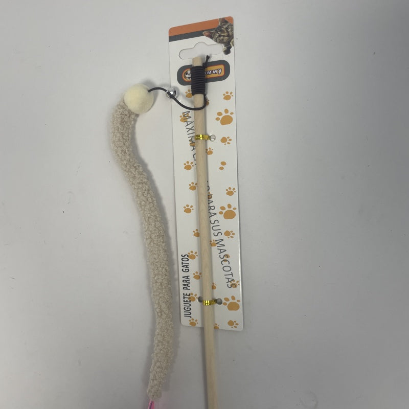 KFX-2141501 Interactive Cat Teaser Stick with Flexible Pole for Engaging Playtime