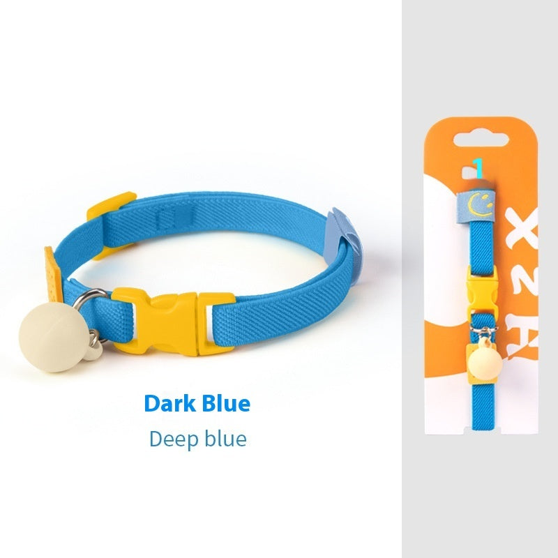 KFX-2142653 Small Dog Polyester Pet Collar in Various Colors (22-32cm)