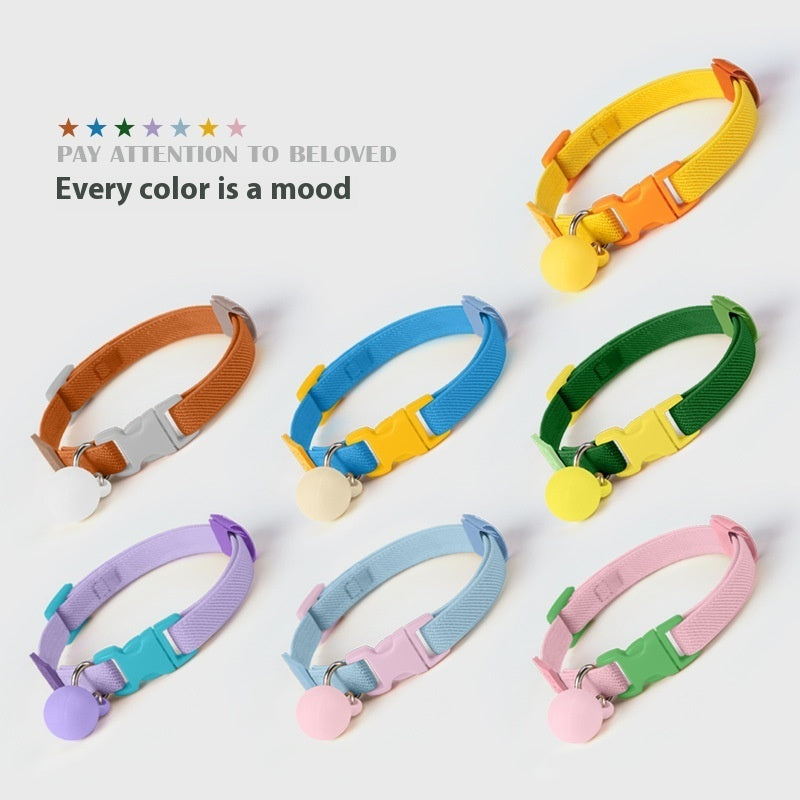 KFX-2142653 Small Dog Polyester Pet Collar in Various Colors (22-32cm)
