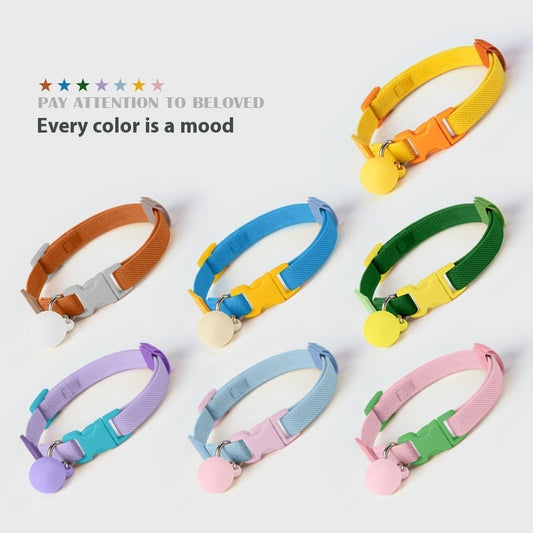 KFX-2142653 Small Dog Polyester Pet Collar in Various Colors (22-32cm)