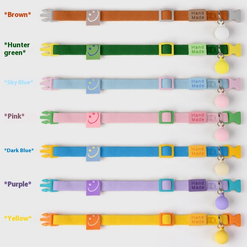 KFX-2142653 Small Dog Polyester Pet Collar in Various Colors (22-32cm)