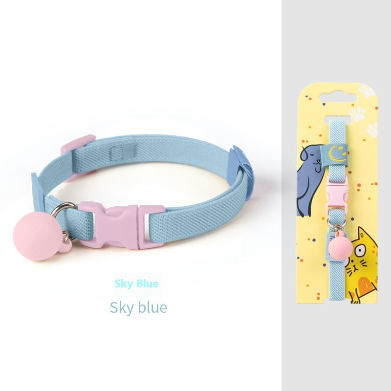 KFX-2142653 Small Dog Polyester Pet Collar in Various Colors (22-32cm)