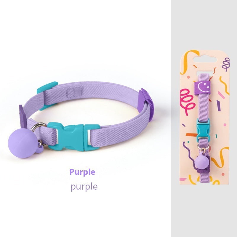 KFX-2142653 Small Dog Polyester Pet Collar in Various Colors (22-32cm)