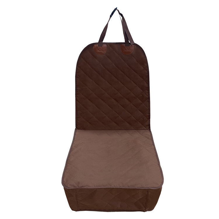 KFX-2142909 Quilted Cotton Front Seat Cover Protector for Pets - Waterproof Car Seat Cushion, Universal Fit