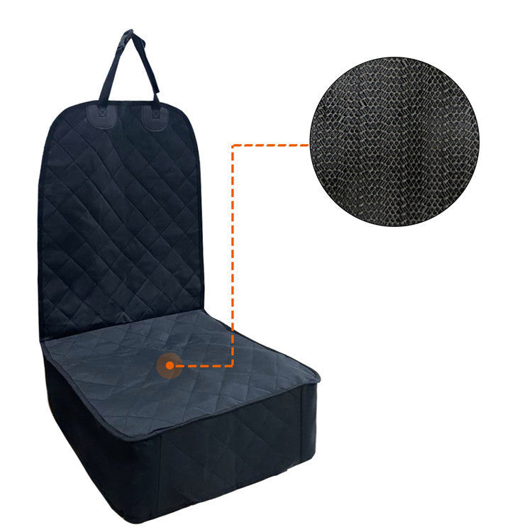 KFX-2142909 Quilted Cotton Front Seat Cover Protector for Pets - Waterproof Car Seat Cushion, Universal Fit