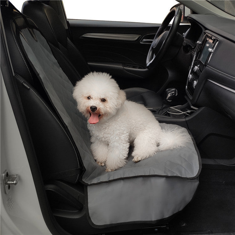 KFX-2142909 Quilted Cotton Front Seat Cover Protector for Pets - Waterproof Car Seat Cushion, Universal Fit