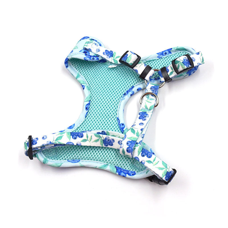 KFX-2145725 Breathable Blueberry Pet Vest for Dogs - Comfortable Chest Strap for Outdoor Adventures