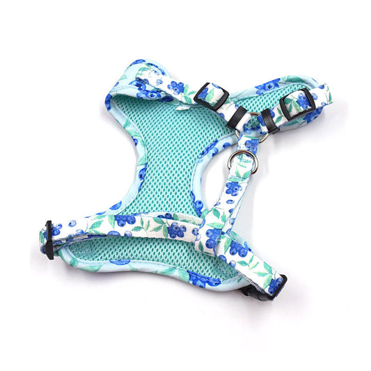 KFX-2145725 Breathable Blueberry Pet Vest for Dogs - Comfortable Chest Strap for Outdoor Adventures