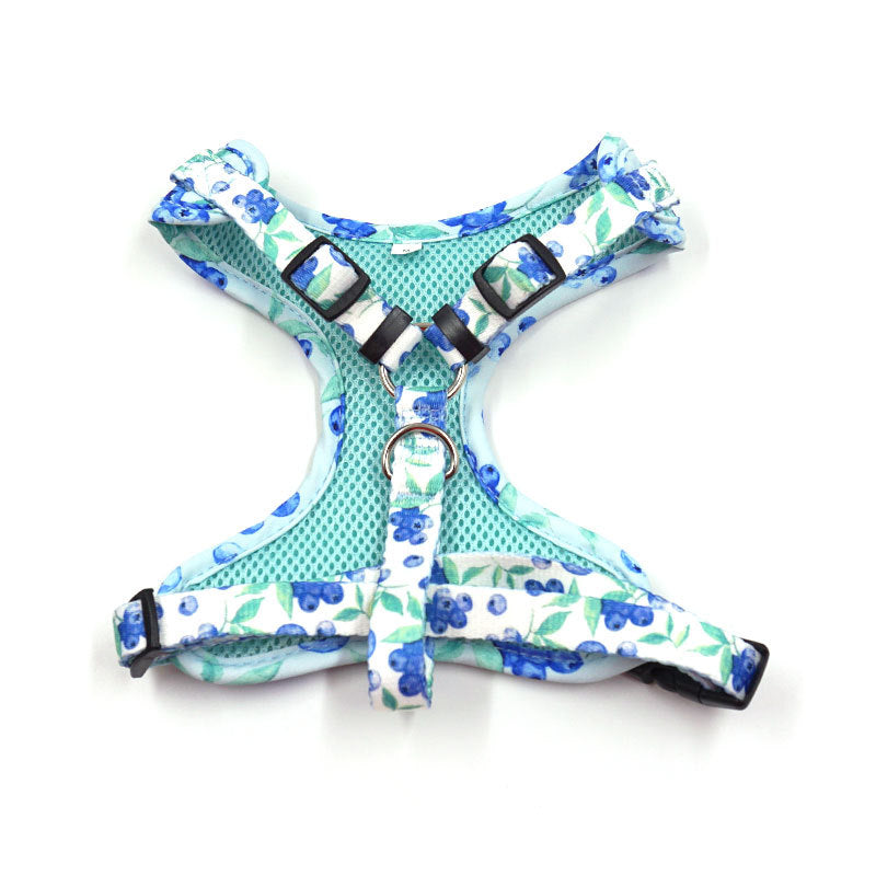 KFX-2145725 Breathable Blueberry Pet Vest for Dogs - Comfortable Chest Strap for Outdoor Adventures